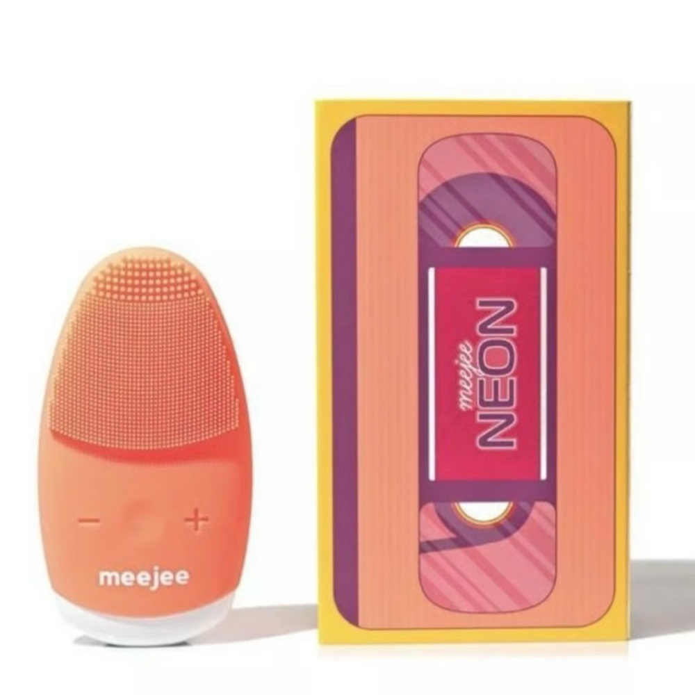 Meejee Limited Edition Neon Sunset Silicone Facial Cleansing Massager